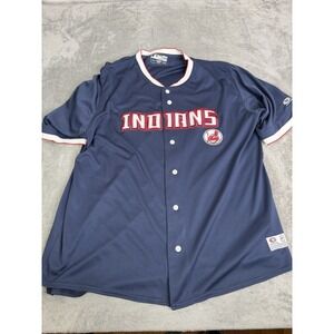 Cleveland Indians True Fan MLB Jersey Men's Size 2XL Blue